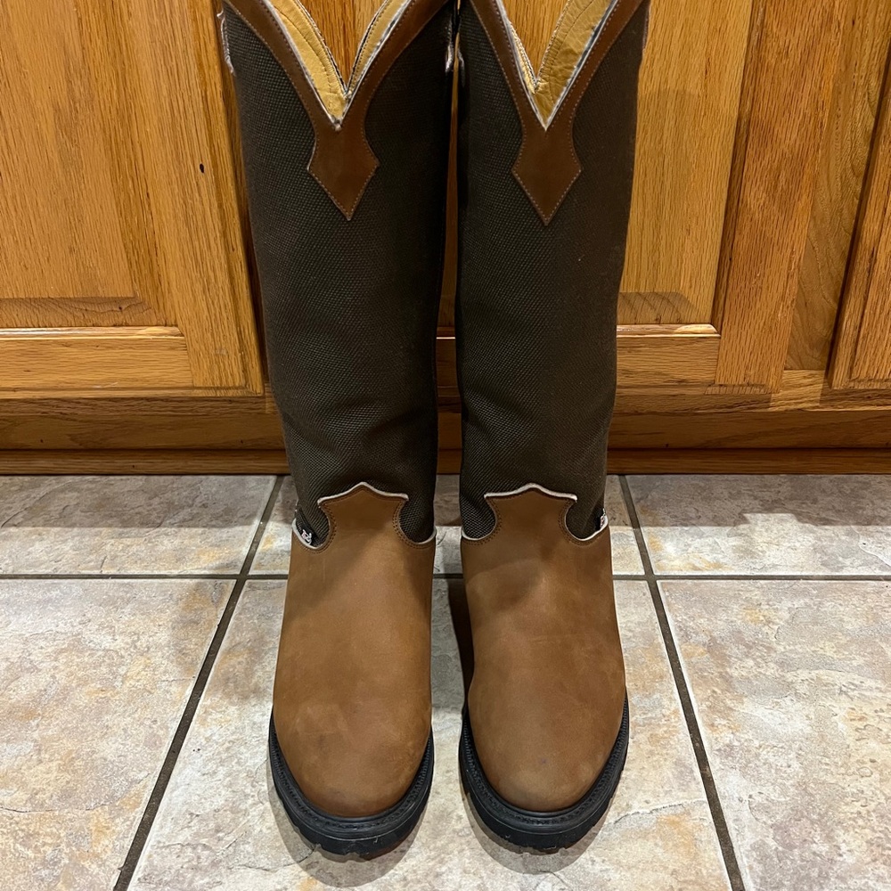 Justin 17” Snake Boots - Gem